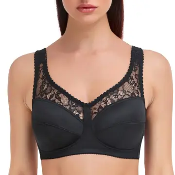 Women lace bra plus size sexy lingerie with wire no pad gather breathable  full cup C D 36/80 38/85 40/90 42/95 44/100