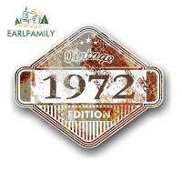 EARLFAMILY 13เซนติเมตร X 10.8เซนติเมตรสนิม Patina อายุวินเทจฉบับปี1972การออกแบบไวนิลสติกเกอร์รถหน้าต่างกันชนลำต้นรูปลอก