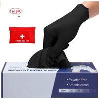 10-100pcs Housework Disposable Nitrile Gloves AntiStatic Garden Oil-proof