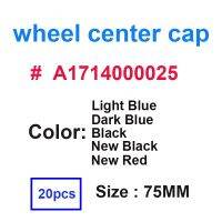 Huanghanzhong4อุปกรณ์เสริมรถยนต์20ชิ้น75มม. สีเงิน3Pin ฝาครอบดุมล้อขอบล้อ A1714000025ฝาปิดสำหรับ G M R S สไตล์