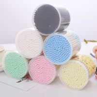 【jw】✆♀☾  200Pcs Round Cotton Swabs Ear Picks Cosmetics Cleaning Sticks Sided Design