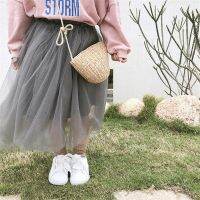 Summer New Girls Mesh Skirt Children All-Match Elegant Baby Little Girl Skirts WT617