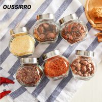 【LZ】❅  Rschef garrafa de vidro vedada jarra de armazenamento de comida temperos feijões preservação de doces ferramentas de cozinha cerca de 180ml