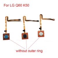 สำหรับ LG Q60 K50ปุ่มโฮมเซ็นเซอร์ลายนิ้วมือสัมผัส ID สายเคเบิ้ลหลักย้อนกลับ