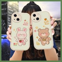 simple cartoon Phone Case For iphone14 Plus dust-proof trend creative taste cute Cartoon anti-fall airbag Back Cover