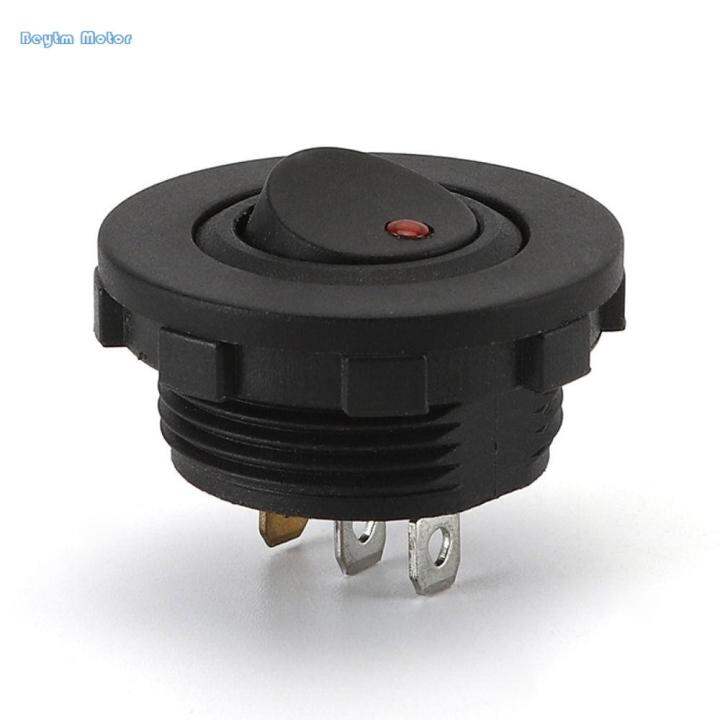 BEYTM On-Off Control Universal 12V 20A ON/OFF Round Rocker Truck Car ...