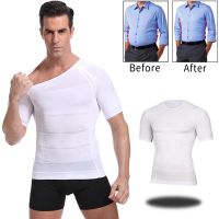 Mens New Body Shaper T-Shirt Slimming Body Shaper Correct Posture Tummy Control Compression Men Shapewear Underwear Corset