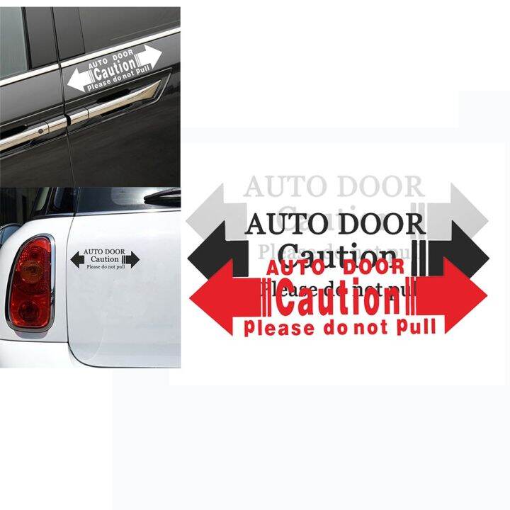 [AUTOMARTSHOP] Car Automatic Door Hint Caution Please Do Not Pull Decal ...