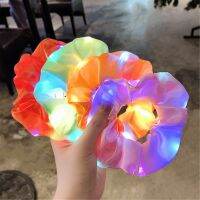Hair Ring Halloween Headdress Light-emitting Large Intestine Hair Band Boho Headdress Ladies Hoop Headwear Резинки Для Волос