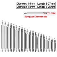 :{“》 -- สายรัดสแตนเลสหมุดแบบสปริงสปริงสายนาฬิกาข้อมือ8มม.-27มม. ที่ยอดเยี่ยมเครื่องมือซ่อมแซมสร้อยข้อมืออุปกรณ์สายรัดนาฬิกาหมุดเชื่อมสาย