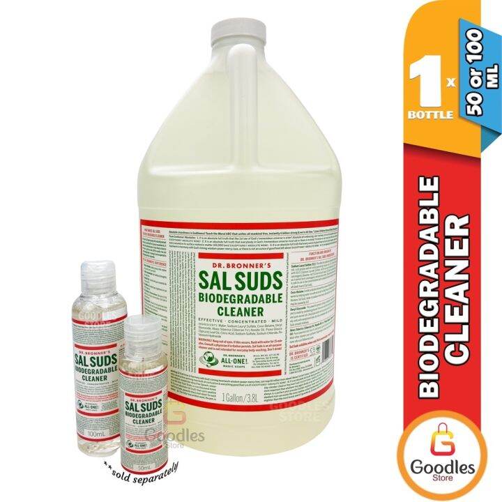 Dr. Bronner's SAL SUDS Biodegradable Cleaner Laundry Soap Wood Floor