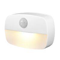 [Super bright bulb] 0.5W ไฟกลางคืน LED Motion Sensor อัจฉริยะไร้สายโคมไฟฉุกเฉินห้องนอนตู้ Body Induction บันได Corridor