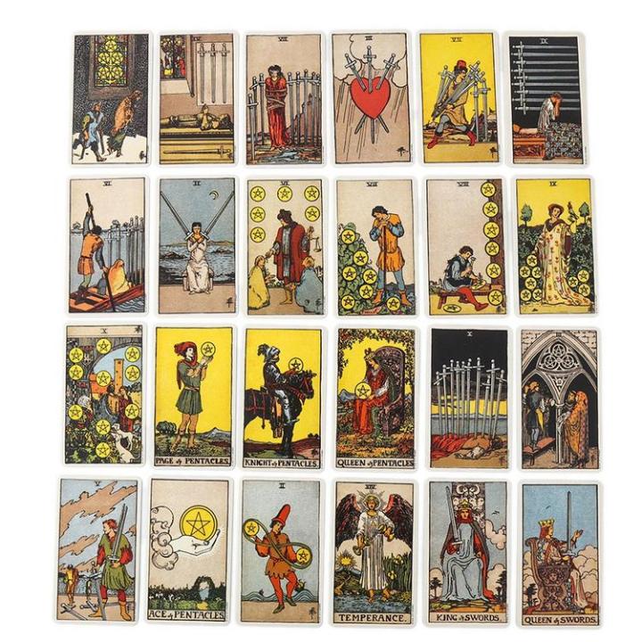 english-version-smith-waite-tarot-card-oracle-cards-divination-table-board-game-tarot-deck-for-beginner-fortune-fate-telling-boosted