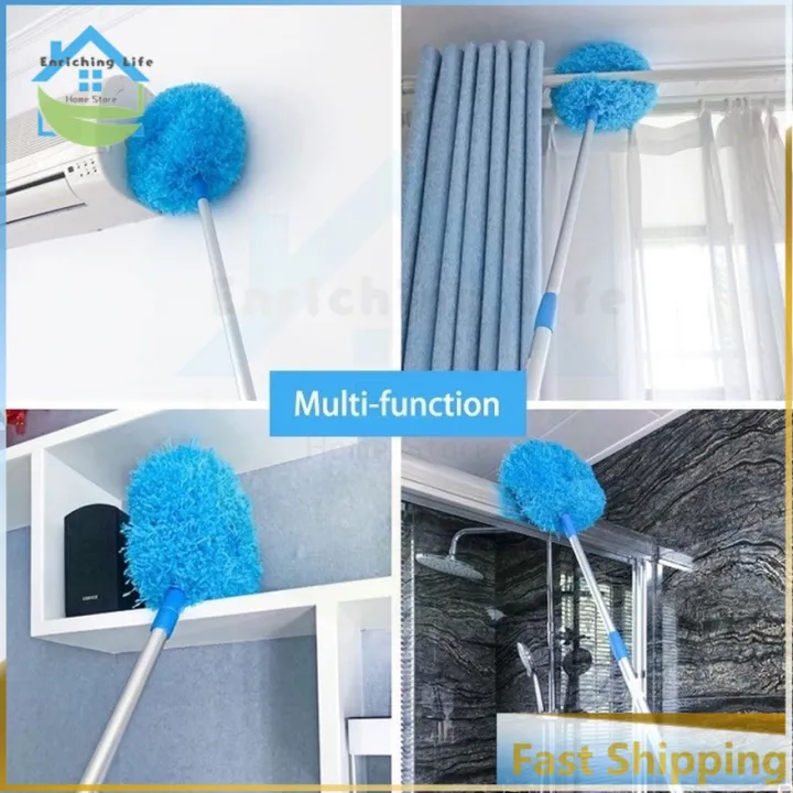 【24h ship】Ceiling Fan Duster Absorb Dust Save Strength Adjustable