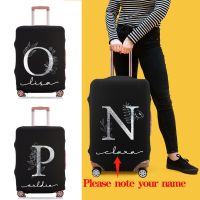 Custom Name Luggage Case Cover for 18-32Inch Suitcase Thicker Elastic Dust Bags Travel Accessories Luggage Protective Case