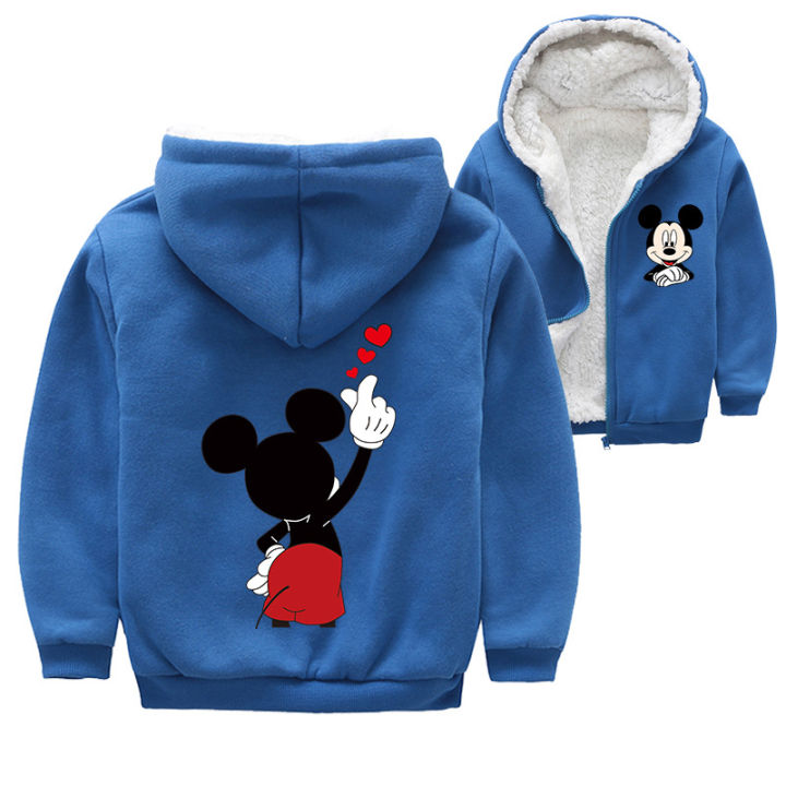 mickeys-และ-minnies-ขนแกะแจ็คเก็ตเสื้อสำหรับวัยรุ่นเด็กหญิงเด็กชายเสื้อผ้าเด็กเสื้อแจ็คเก็ตกันหนาวหนา-plus-ชุดขนแกะติดซิป-hooded-zipper-เสื้อสเวตเตอร์ถักขนแกะปะการังฤดูหนาวเสื้อผ้า5070-0000