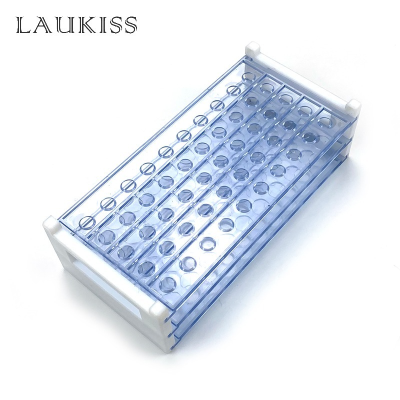 1pc Eyebrow Brush Tube Holder Test Tube Rack 50 Holes 3 Layers Plastic Stand Support Laboratory Test tube Stand Shelf