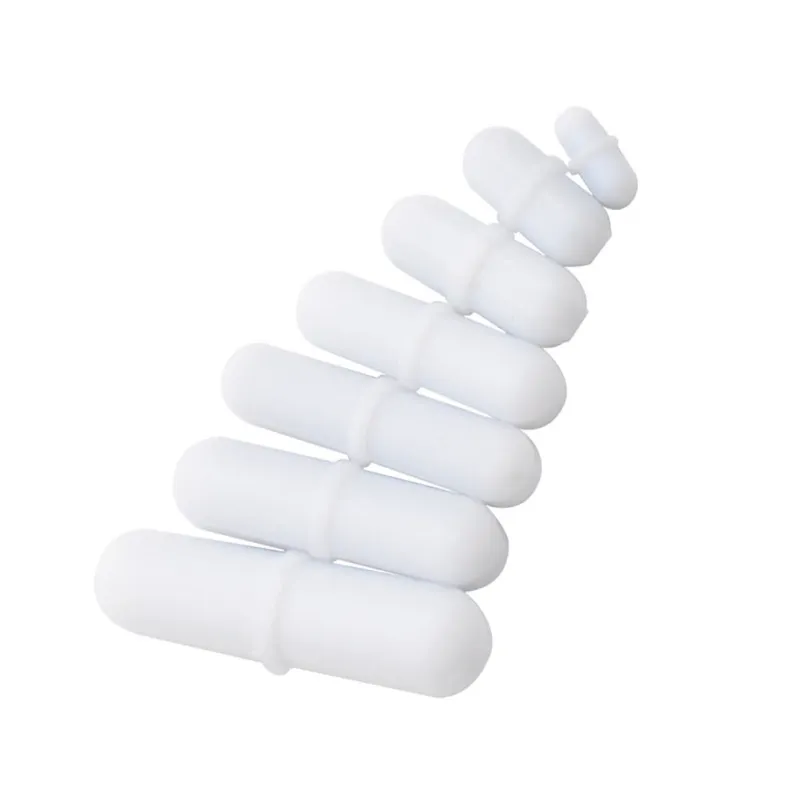 7 Pcs Stirring Bar White Magnets Laboratory Stirrer Magnetic Practical  Mixer Rod PTFE Material