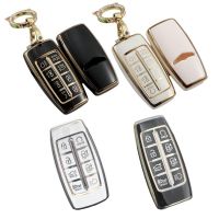 gthrrftdb 8 Buttons TPU Car Remote Key Cover Case For Genesis GV70 GV80 GV90 2020 2021 2022 Key Shell Ring Anti-scratch Accessories