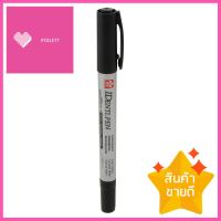 ปากกาเคมี 2 หัว SAKURA สีดำDUAL POINT PERMANENT MARKER PEN SAKURA IDENTI-PEN BLACK **ราคาดีที่สุด**