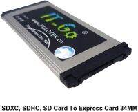 Generic Express Card 34ถึง SDXC SDHC,อะแดปเตอร์การ์ด SD สำหรับแล็ปท็อปเข้ากันได้กับช่องเสียบ Expresscard 54มม