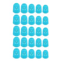 Guitar Fingertip Protectors,Non-Slip Fingertip Protection Covers Caps for Beginner Playing Ukulele Guitar, 5 Sizes 50PCS