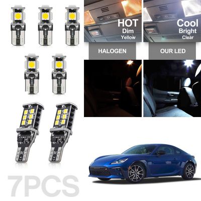 Urtrust】สำหรับไฟรถยนต์ Led T15 T10ไฟรถยนต์ไฟ LED 5050 LED แบบ SMD 7ไฟ Led ชิ้น