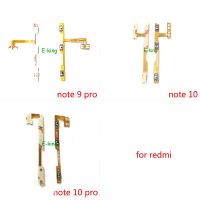 10PCS สําหรับ Xiaomi Redmi Note 8 8T 9 9s 10 10s Pro 4G 5G Power On Off Volume Switch ปุ่มด้านข้าง Key Flex Cable