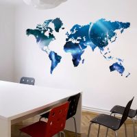 【The-Best】 Sheikh printing and packages Big Global Planetwall Sticker Art Decal Paintings 1470 Home Room Decoration