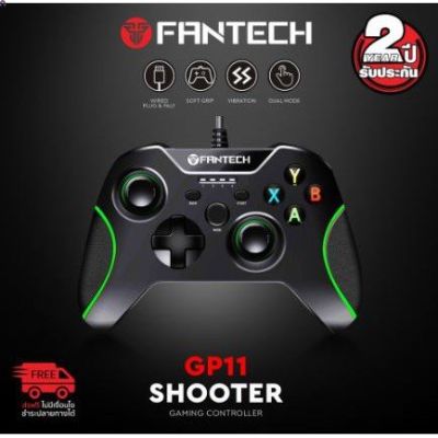 ลด 50% (พร้อมส่ง)มี2สี FANTECH Gaming Controller รุ่น GP11 สีแดง จอยเกมมิ่ง ระบบ X-input พร้อมกิฟยางด้านข้าง สำหรับPC/PS3(ขายดี)