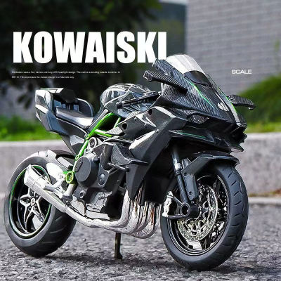 1: 18รถจักรยานยนต์รุ่น KAWASAKI H2R Ducati 696 Yamaha YZF BMW Diecast รถมอเตอร์รุ่นฐานรถเค้กตกแต่งของเล่น