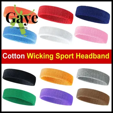 High Quality Cotton Sweat Headband For Men Sweatband Women Yoga Hair Bands  Head Sweat Bands Sports Safety