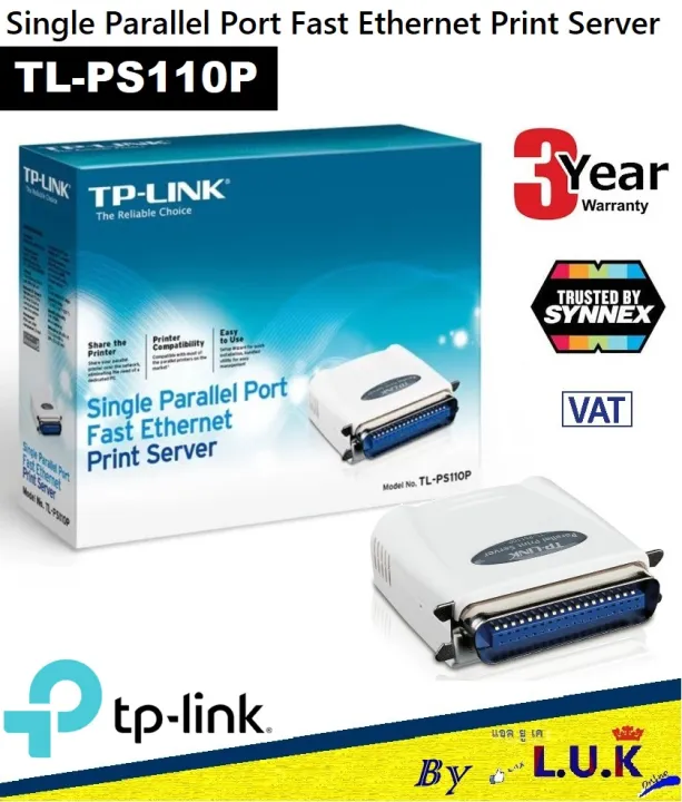 PRINT SERVER (ปริ้นเซิร์ฟเวอร์) TPLINK (TLPS110P) PARALLEL ประกัน 3