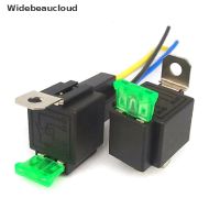 ↂ❣♝ Widebeaucloud รีเลย์ฟิวส์แรงดันไฟฟ้า 4Pin 5Pin 30A 12V 24V DC สําหรับยานพาหนะ 1 ชิ้น