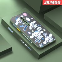 เคส JIUMOO สำหรับ OPPO Reno 2 Reno 2F Reno 2Z Reno2 F Reno2 Z ลายการ์ตูนสุนัข Laurel น่ารักด้านข้างบางดีไซน์ใหม่ขอบสี่เหลี่ยมด้านมีน้ำค้างแข็งโปร่งใสกันกระแทกปลอกซิลิโคนคลุมทั้งหมดกล้องป้องกันนุ่ม