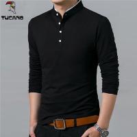 CODDian Zhen New Men Casual T Shirt Long Sleeve Shirt Mens Fashion Solid Color Clothing