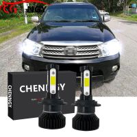 Cg: [` ] cg: ชุดหลอดไฟหน้ารถยนต์ LED ฮาโลเจน สีขาว ต่ํา V4 6000K แบบเปลี่ยน สําหรับ Toyota Fortuner 2009 2010 2011 (1 คู่)