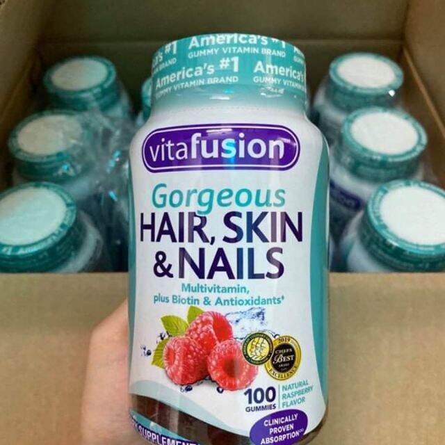 Kẹo Dẻo Dưỡng Tóc, Da Và Móng Vitafusion Gorgeous Hair, Skin & Nails Multivitamin (100 viên) Kẹo Dẻo Dưỡng Tóc, Da Và Móng Vitafusion Gorgeous Hair, Skin & Nails Multivitamin (100 viên)