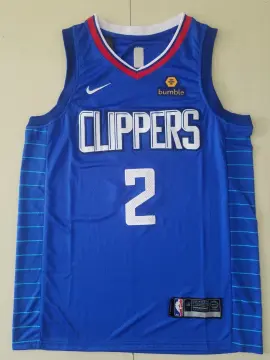 Authentic Men's Kawhi Leonard Blue Jersey - #2 Basketball Los Angeles  Clippers City Edition