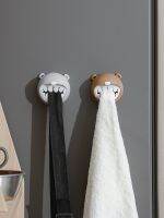 ต้นฉบับ Bear Towel Plug Hook Japanese Style Creative Cute Funny No Punch Kitchen Scrub Face Towel Disposable Towel