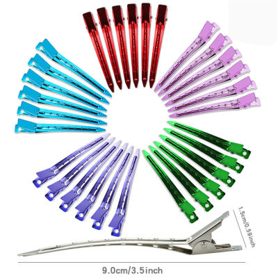 5 Color Women Hairpins Crocodile Hairpins Duck Bill Hairpin Rust-proof Metal Hair Style Partition Clip Hair Accessories 5 Color Metal Hairpin