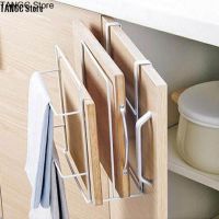 TANGC Store Cupboard Cabinet Door Iron Basket Towel Hanger Rack Cutting Board Holder Hanging Shelf Kitchen Space Saving Storage Organizer