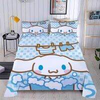 2022 New Style Sanrioed Anime Cinnamoroll Purin Dog Kawaii Cute Ins Bedroom Double Bed Bedding Article Children Girl