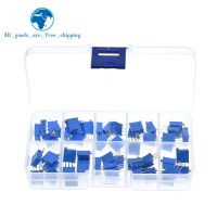 50Pcs 3296W Multiturn Trimmer Potentiometer Kit High Precision 3296 Variable Resistor 500R 1K 2K 5K 10K 20K 50K 100K 200K 1M