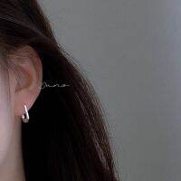 [COD] No. 5661 Whole 925 Texture Oval Earbuckles Frigid Earrings