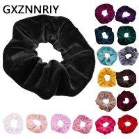 [HOT YUKXKLJWHJKG 578]แถบรัดผมกำมะหยี่สีดำเครื่องประดับผมสำหรับเด็กผู้หญิง Scrunchie แฟชั่นเจ้าหญิง