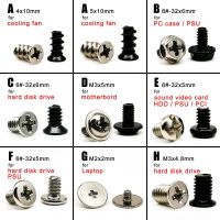 25pc Phillips Head Screw Bolt For Computer PC Case Hard Disk Drive Cooling Fan Motherboard Power Supply HDD PSU PCI Mount Repair Nails Screws  Fastene