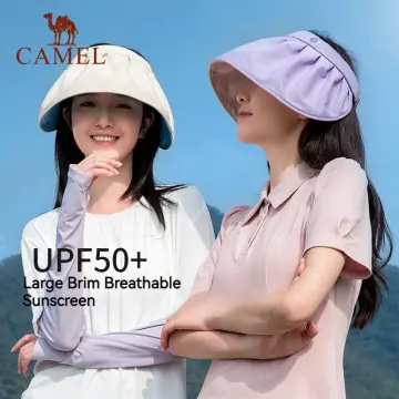 Summer Upf50+ Sunscreen Shell Hat Women's Outdoor Sun Shade Hat Large Brim  Uv Protection Empty Top Hat