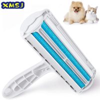 Dog Cat Comb Tool Pet Hair Roller Remover Lint Brush 2 Way Convenient Cleaning Dog Cat Brush Base Home Sofa Clothe