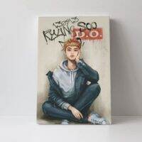 16 * 24in(40*60ซม.) EXO D.o. ของขวัญโปสเตอร์ศิลปะของตกแต่งผนังบ้านผ้าใบวาดภาพไร้กรอบสำหรับห้องนอนเด็กชายและเด็กหญิง